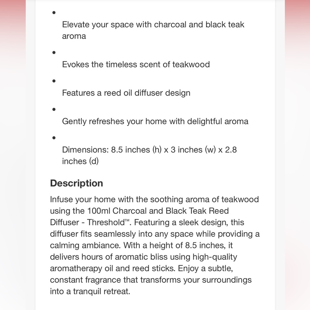 NWT Threshold Blue Reed Diffuser - Picture 4 of 7